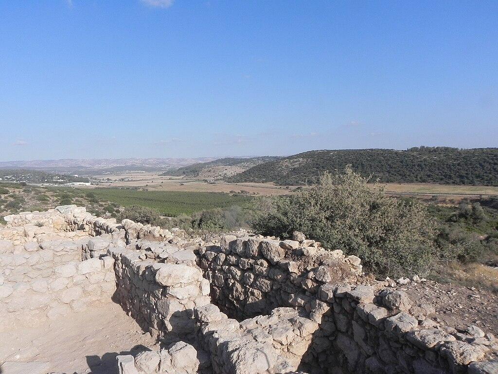 Photograph from Khirbet Qeiyafa overlooking the Elah Valley