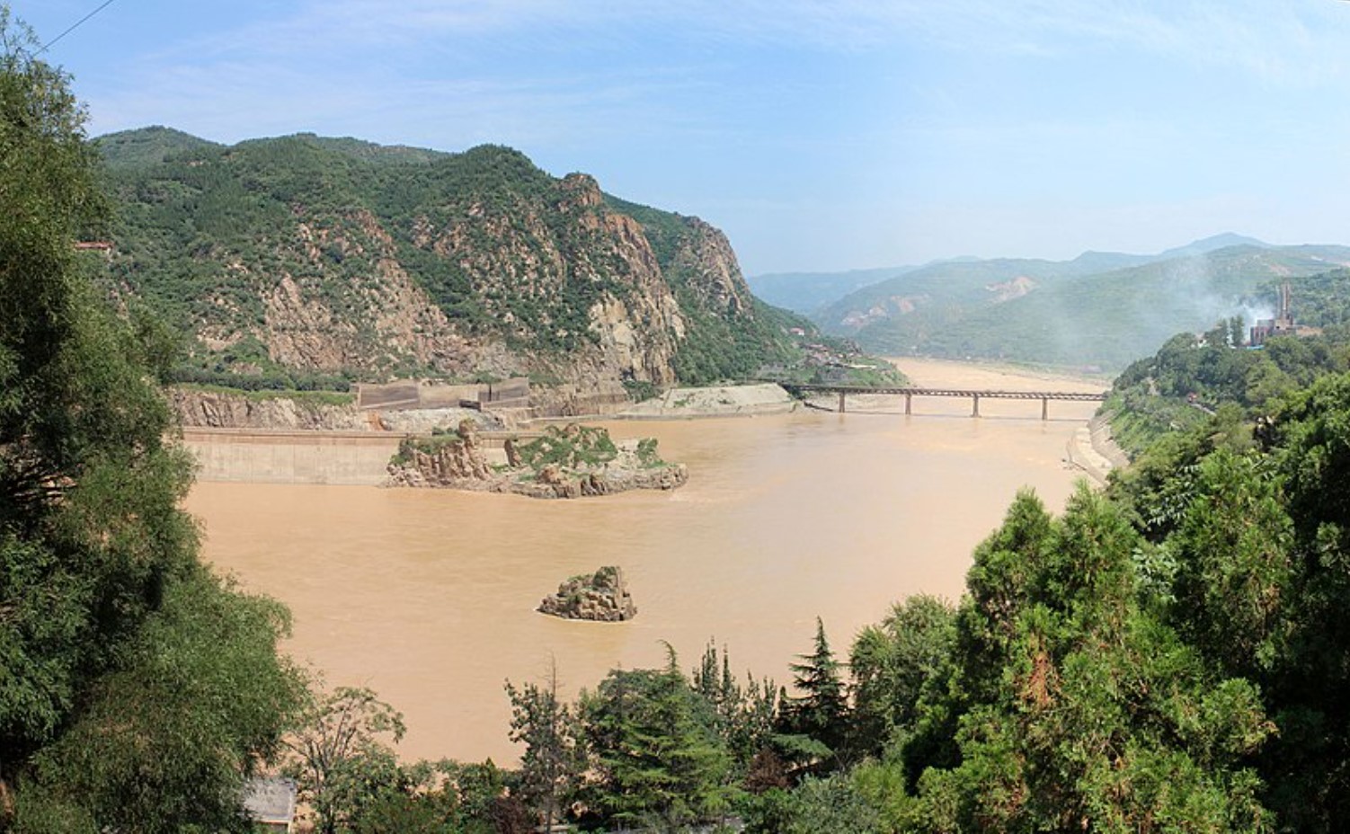 Photograph of a section of China’s Yellow River