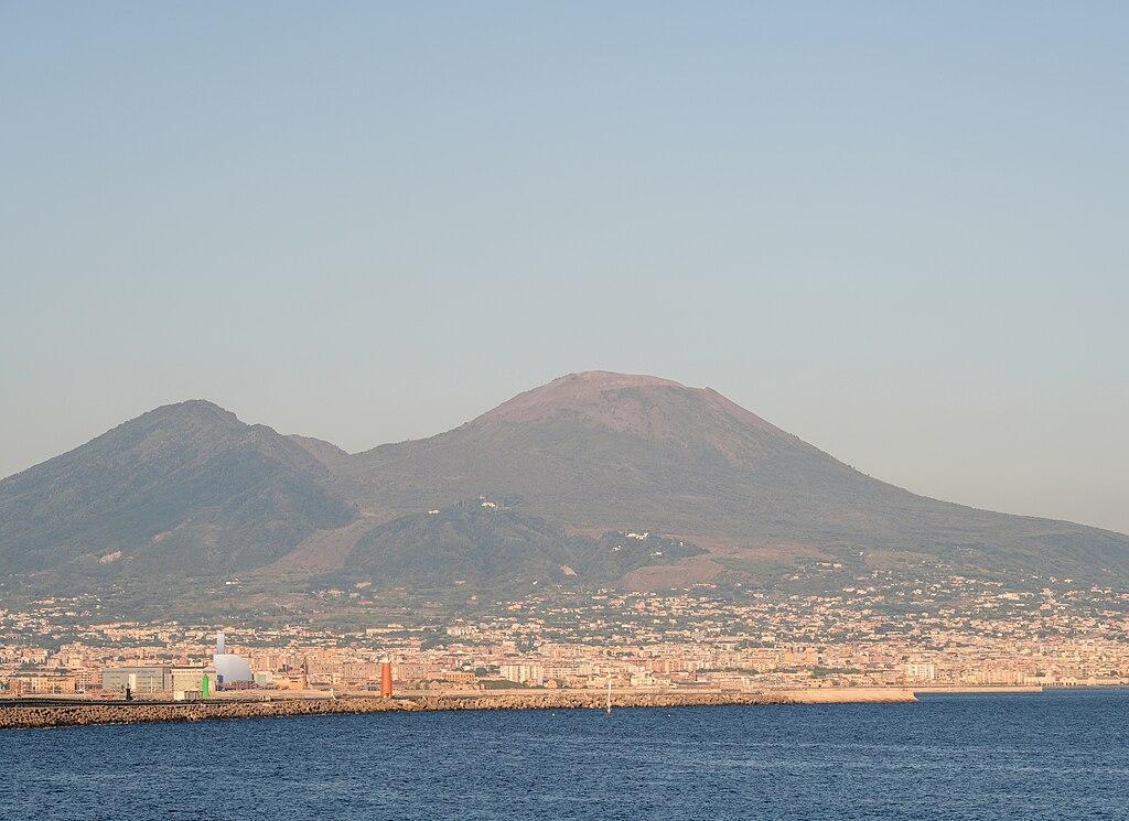 View of Mt. Vesuvius from afar
