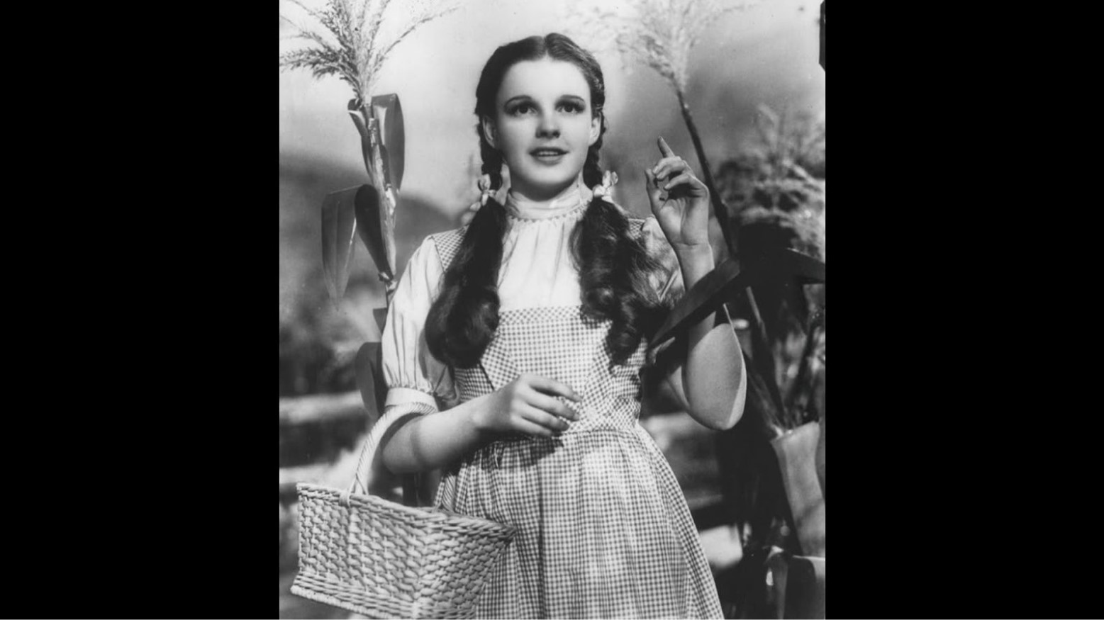 Judy Garland as Dorothy in “The Wizard of Oz” when she was only sixteen years old