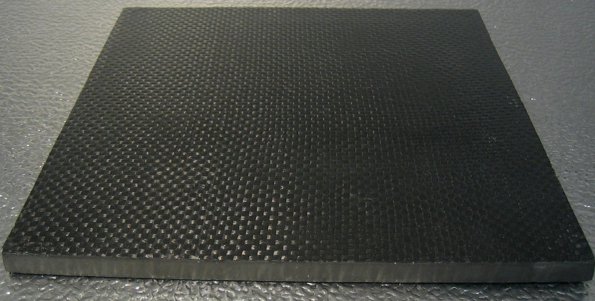 A slab of Kevlar used in German military applications.