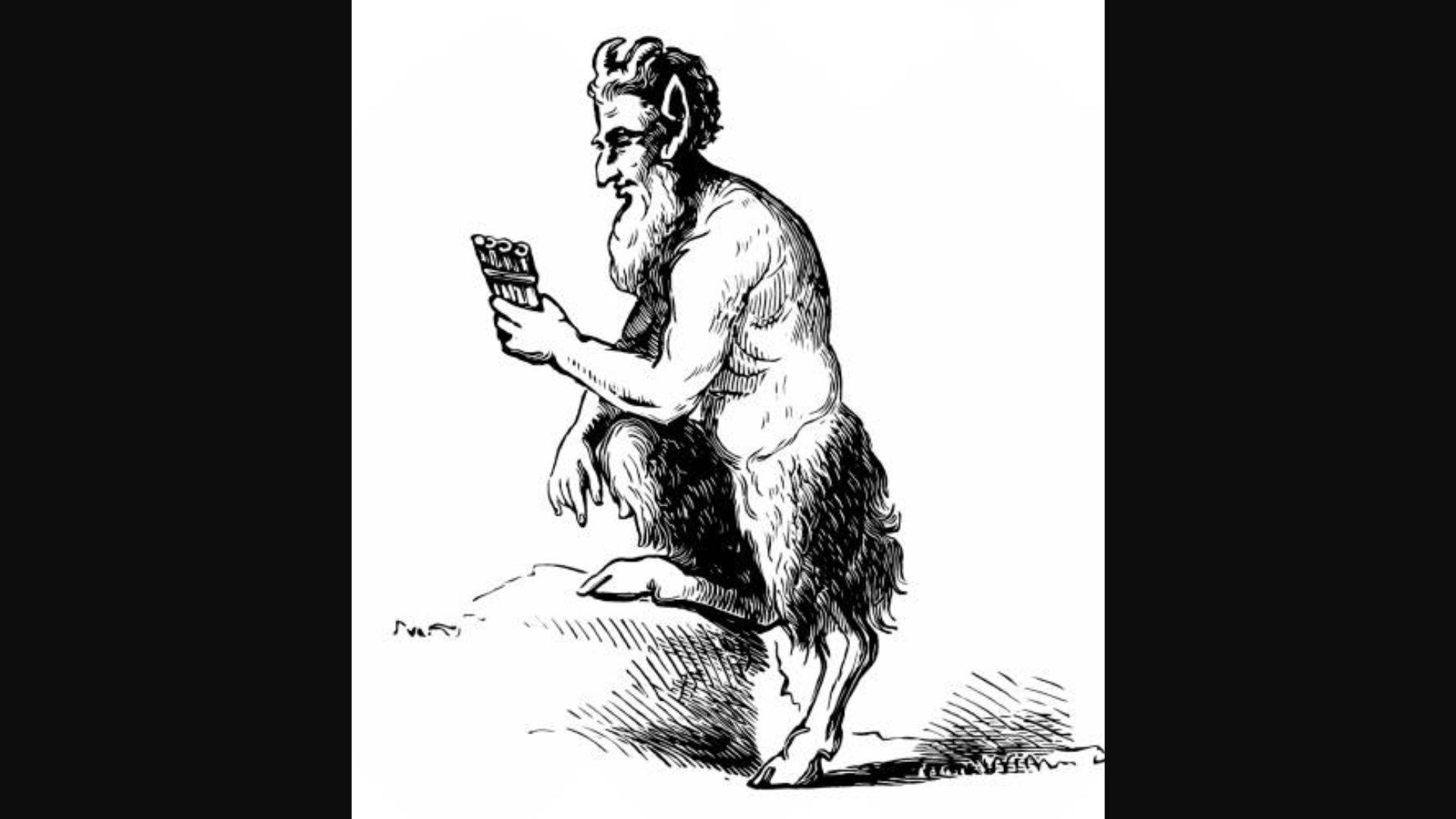 Illustration of Pan, a lesser-known deity from Greek mythology