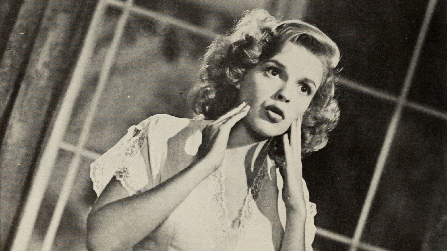 A close-up of Judy Garland in 1943.
