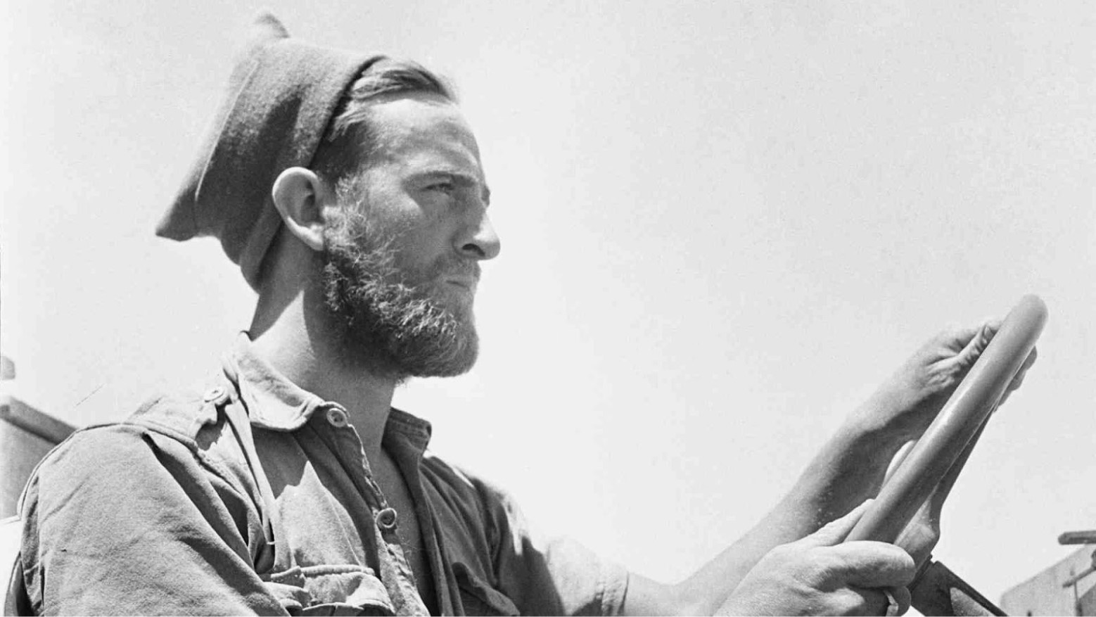 A bearded member of the Long Range Desert Group