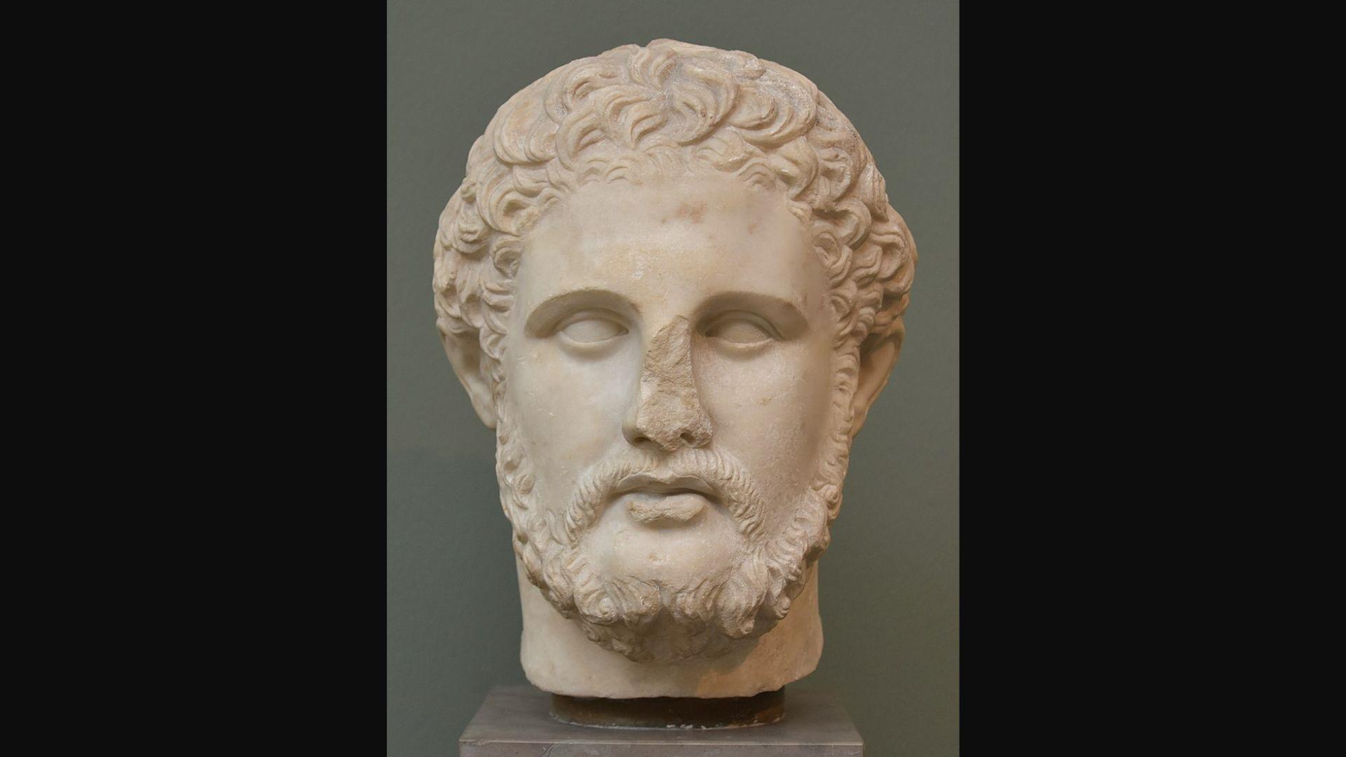 Bust of King Philip II of Macedon, father of Alexander the Great