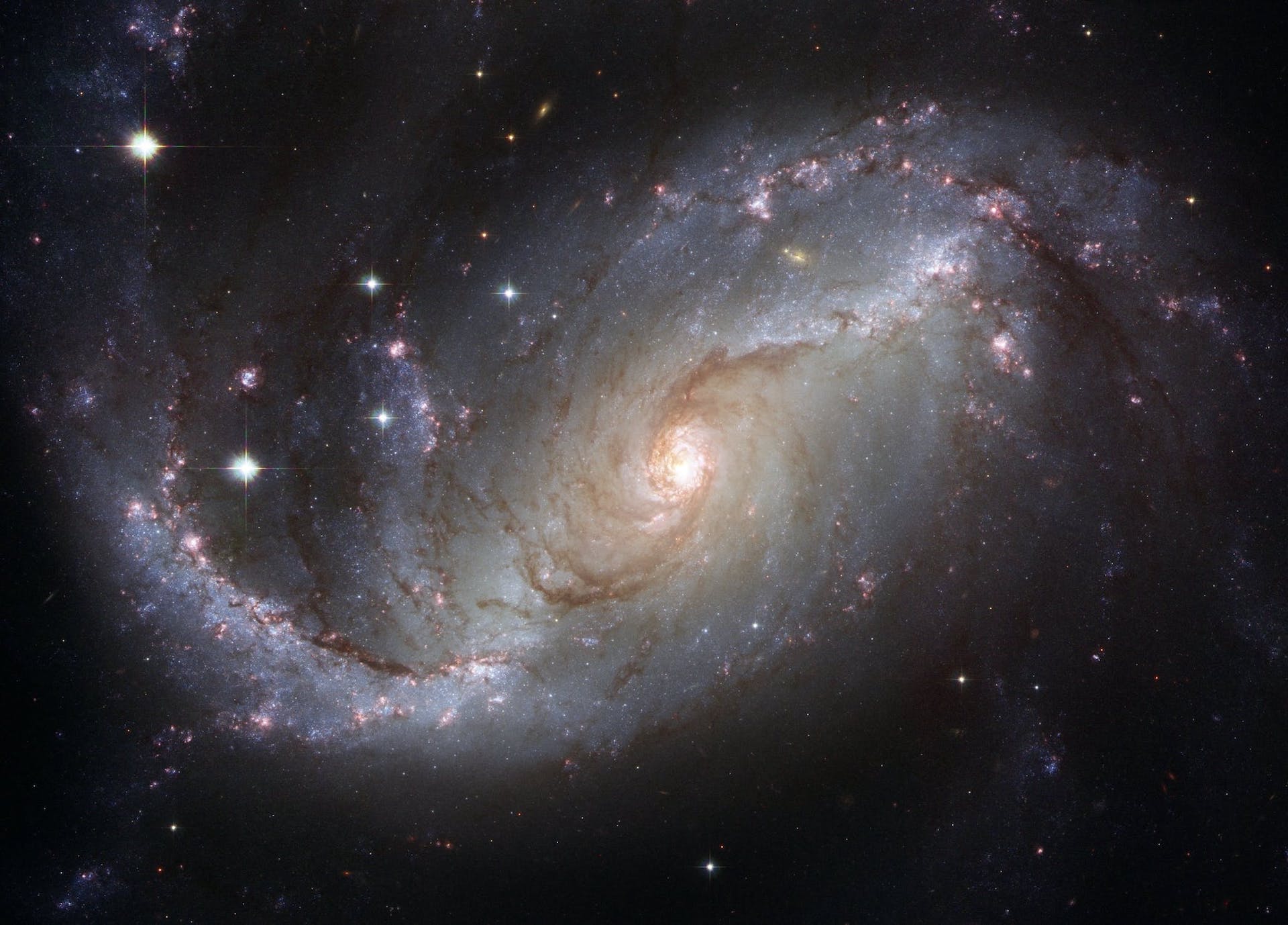 Gray and black galaxy in space