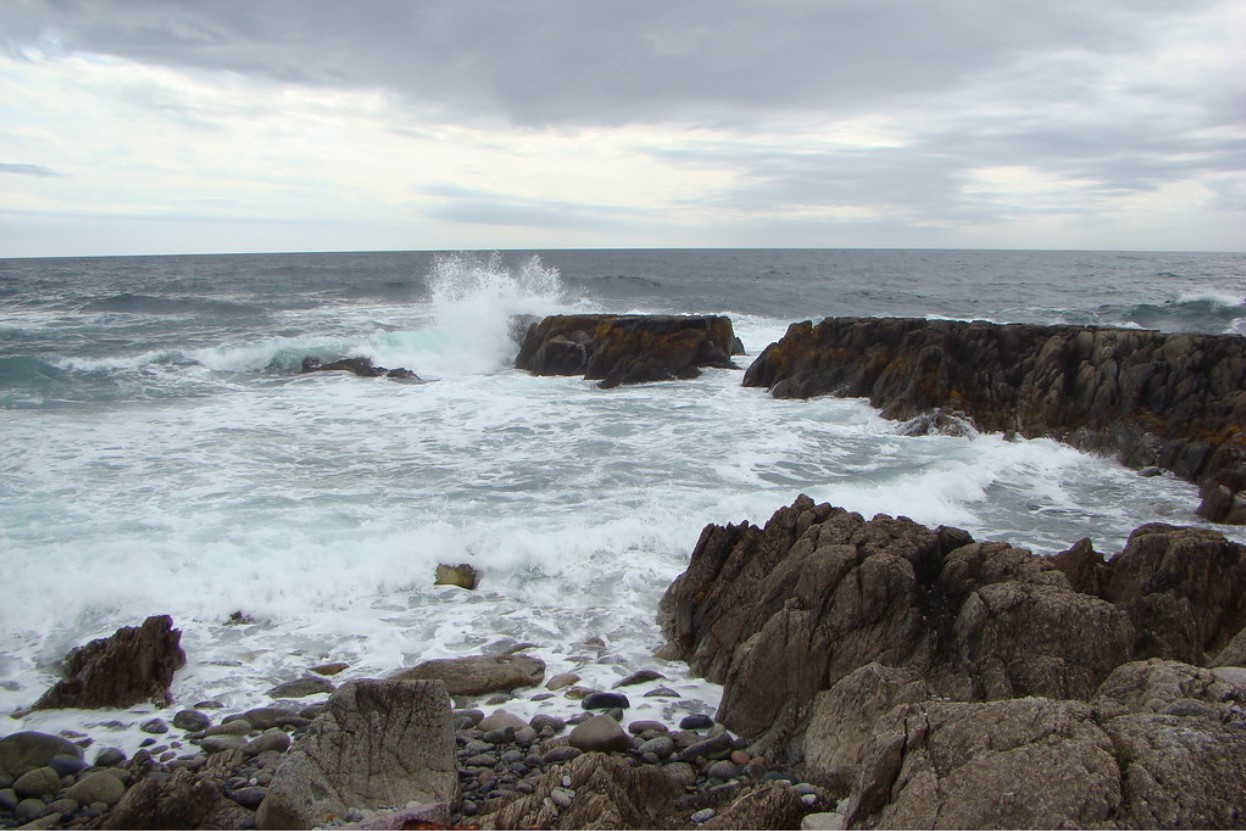 Rocky coast of Cape Ray, Newfoundland, Canada