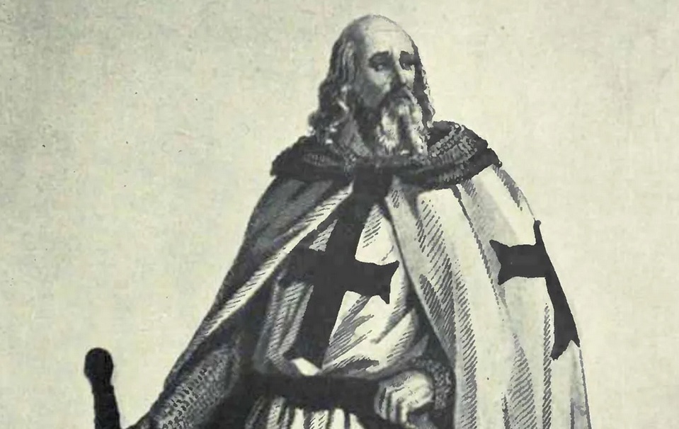 An illustration of Templar grand master Jacques de Molay.