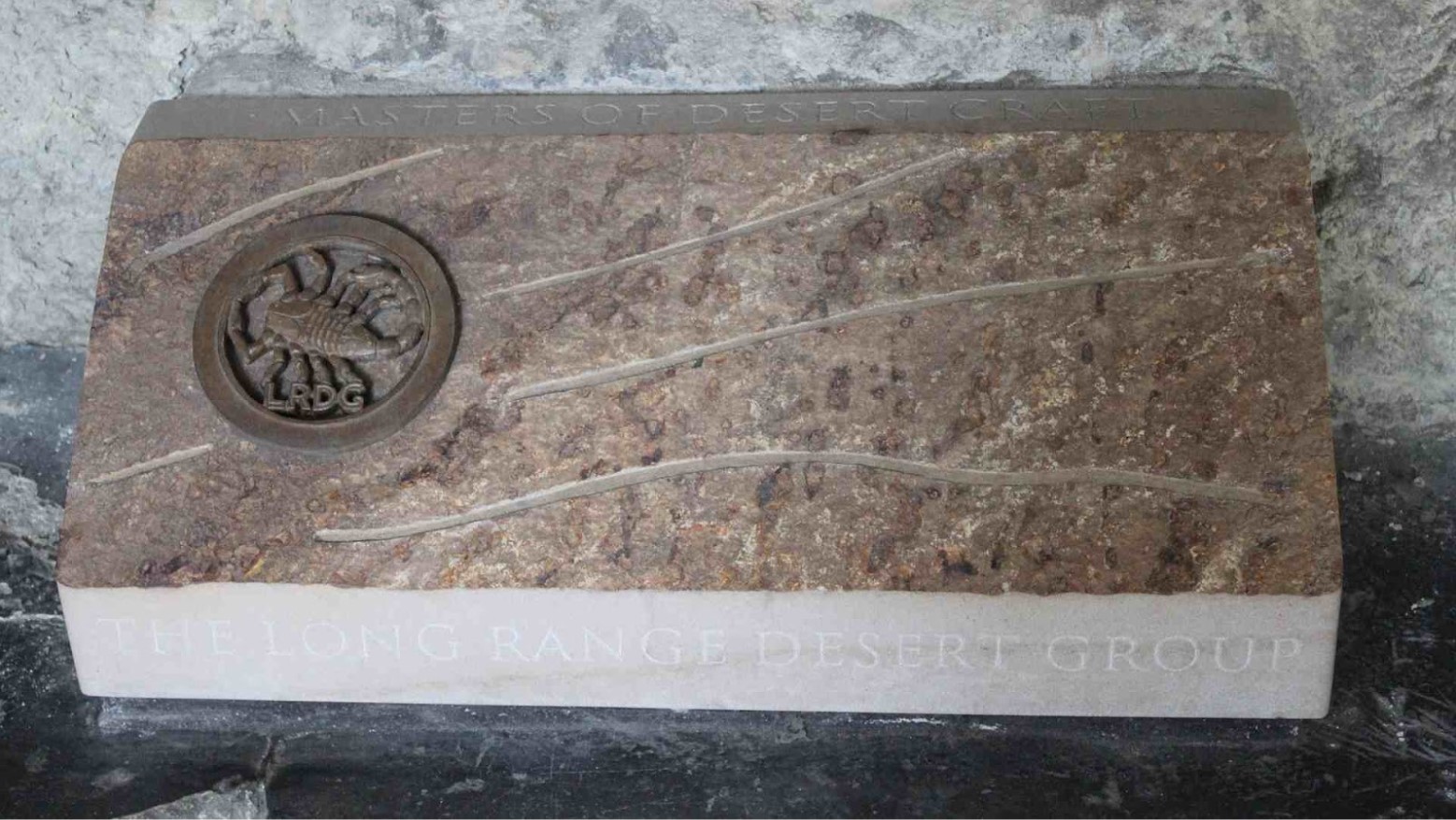 A memorial to the Long Range Desert Group.