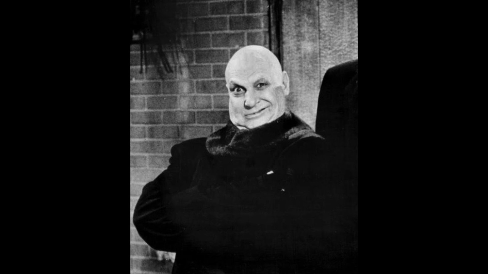 Jackie Coogan as Uncle Fester in “The Addams Family” in 1964