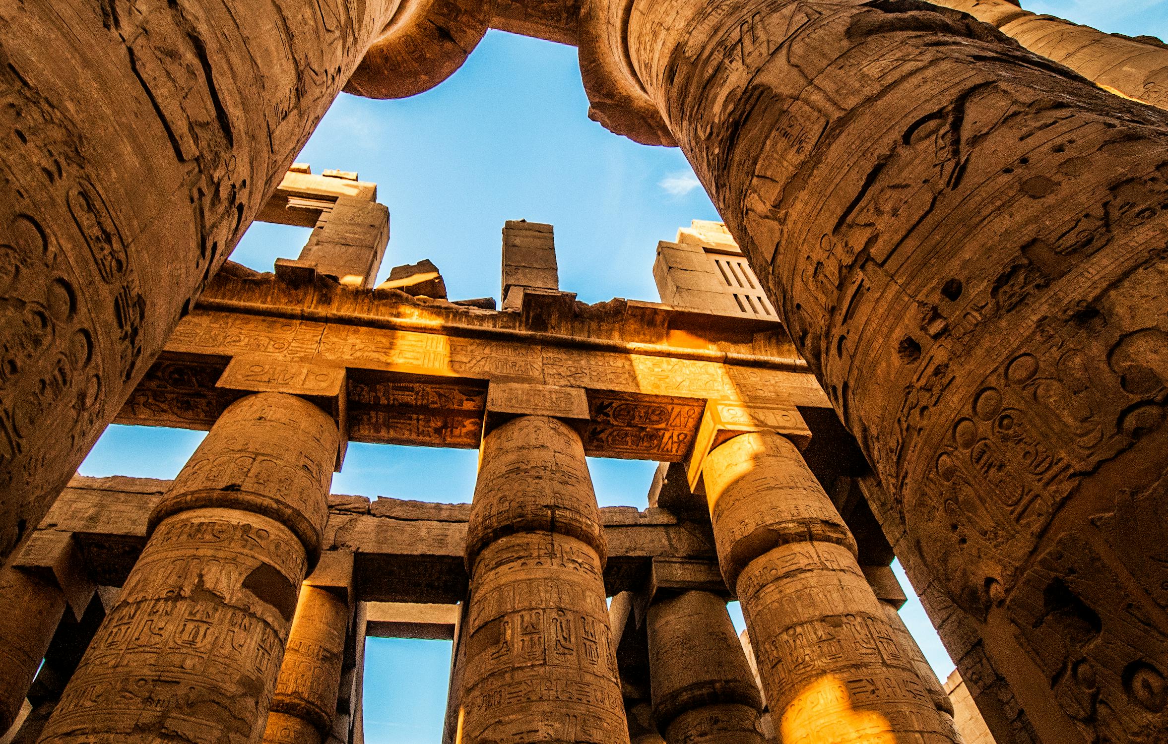 A overview of Ancient Egyptian Ruins in the day