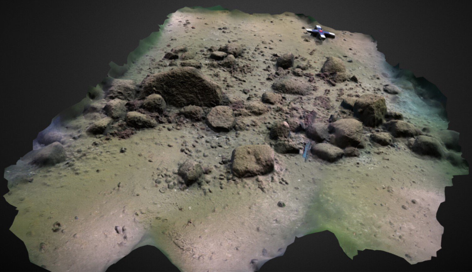 A 3-D model of the so-called Blinkerwall discovered in the Baltic Sea