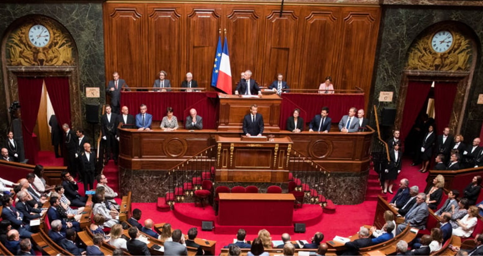 The French parliament while in session