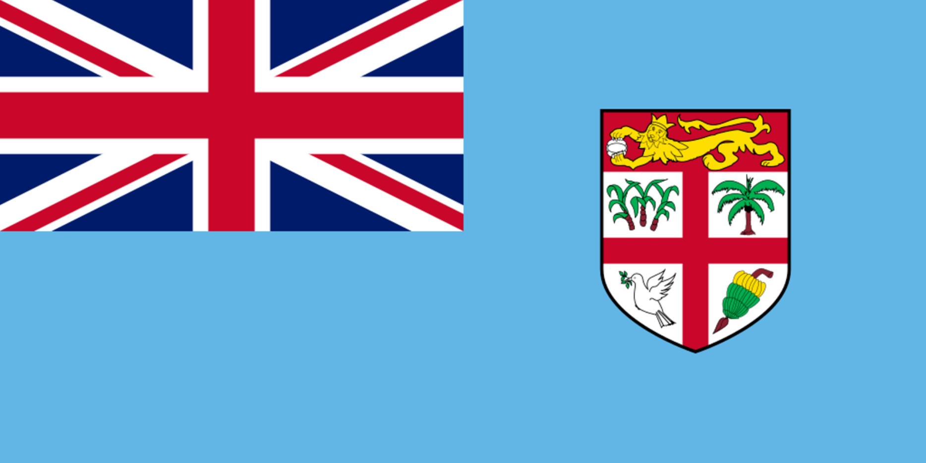 The official flag of Fiji
