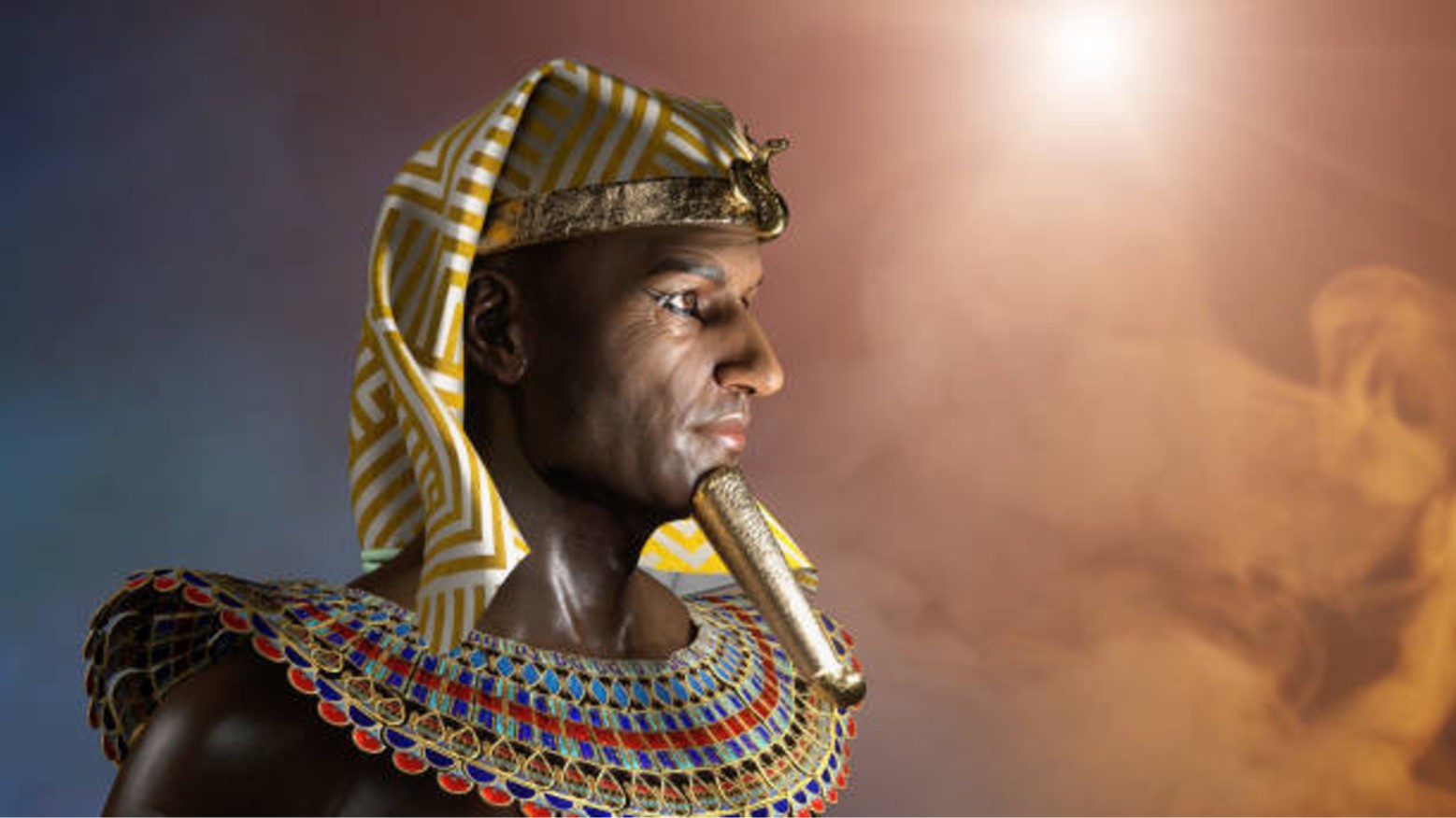 Digital illustration of a pharaoh of Ancient Egypt