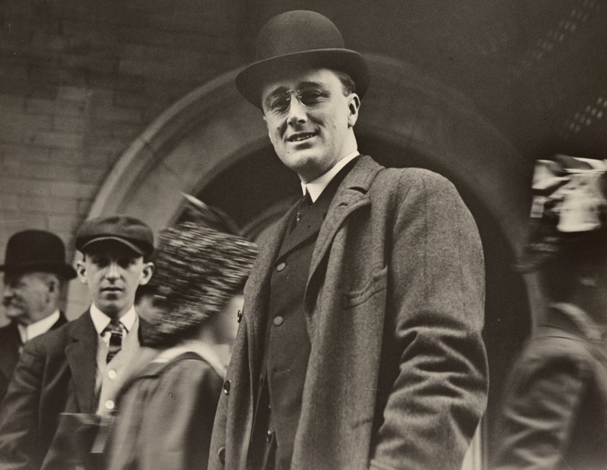 Photograph of a young Franklin D. Roosevelt in 1912