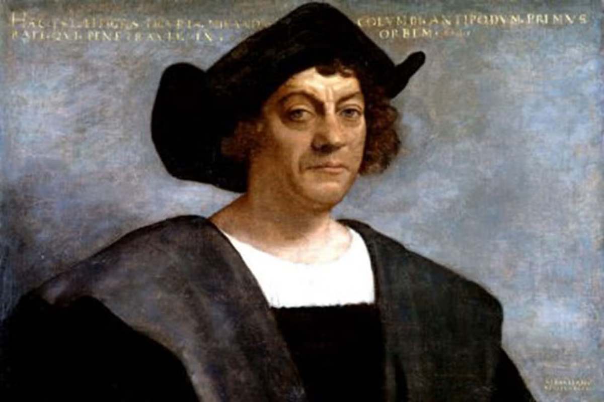 Painting of explorer Christopher Columbus