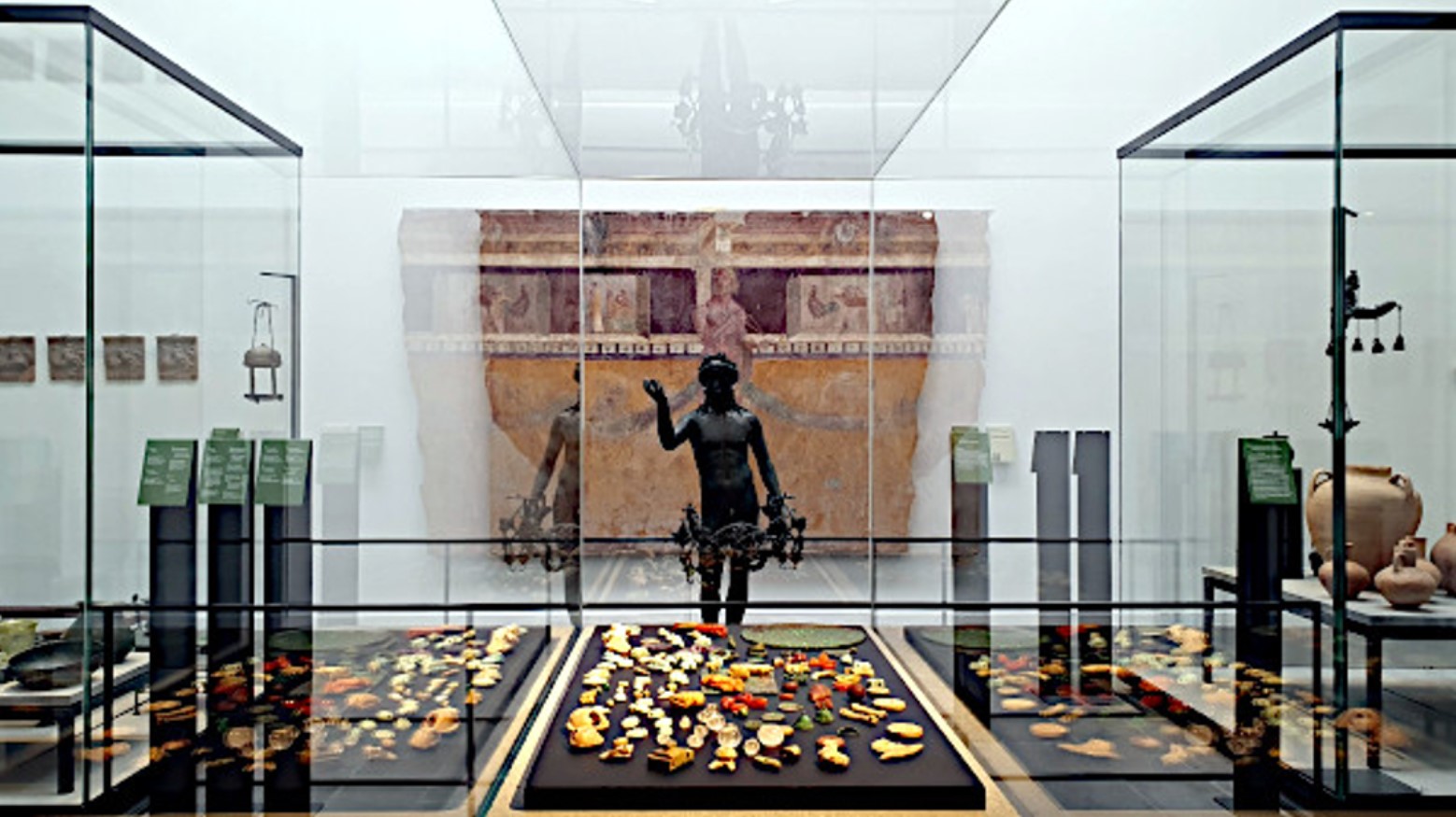 Display at the museum at the Pompeii archaeological site
