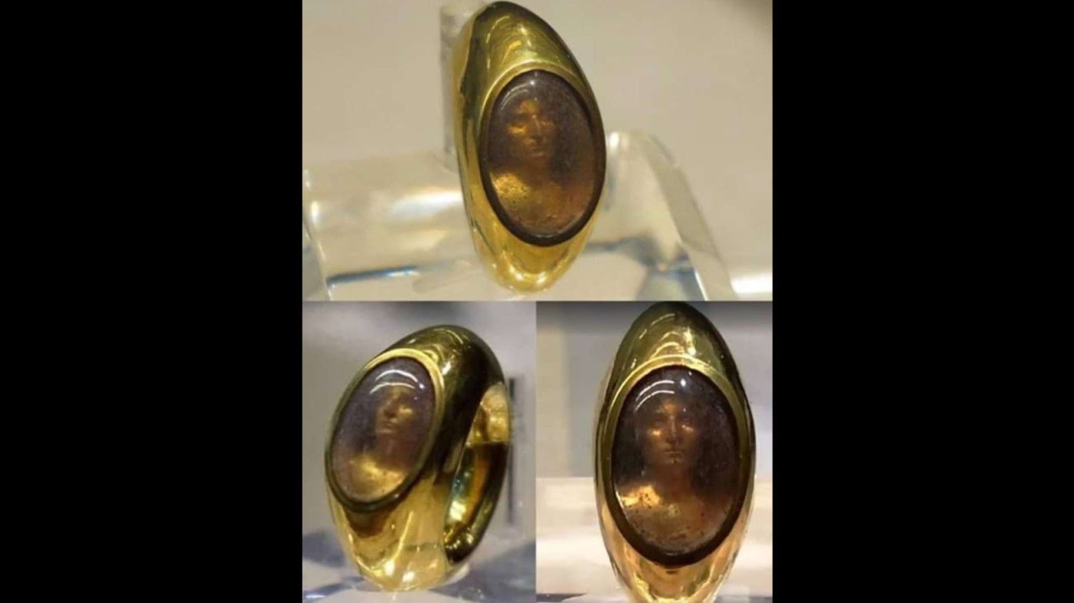 The holographic ring found on the finger of a mummy outside of Rome