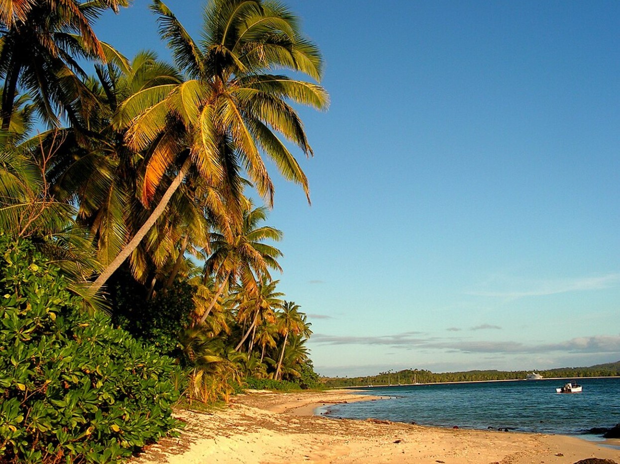 One of the gorgeous beaches in Fiji