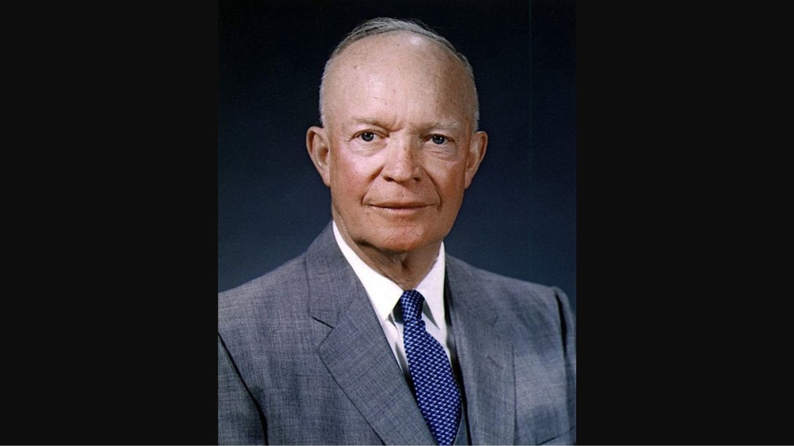 Dwight D. Eisenhower’s official portrait taken May 29, 1959, by the White House photographer