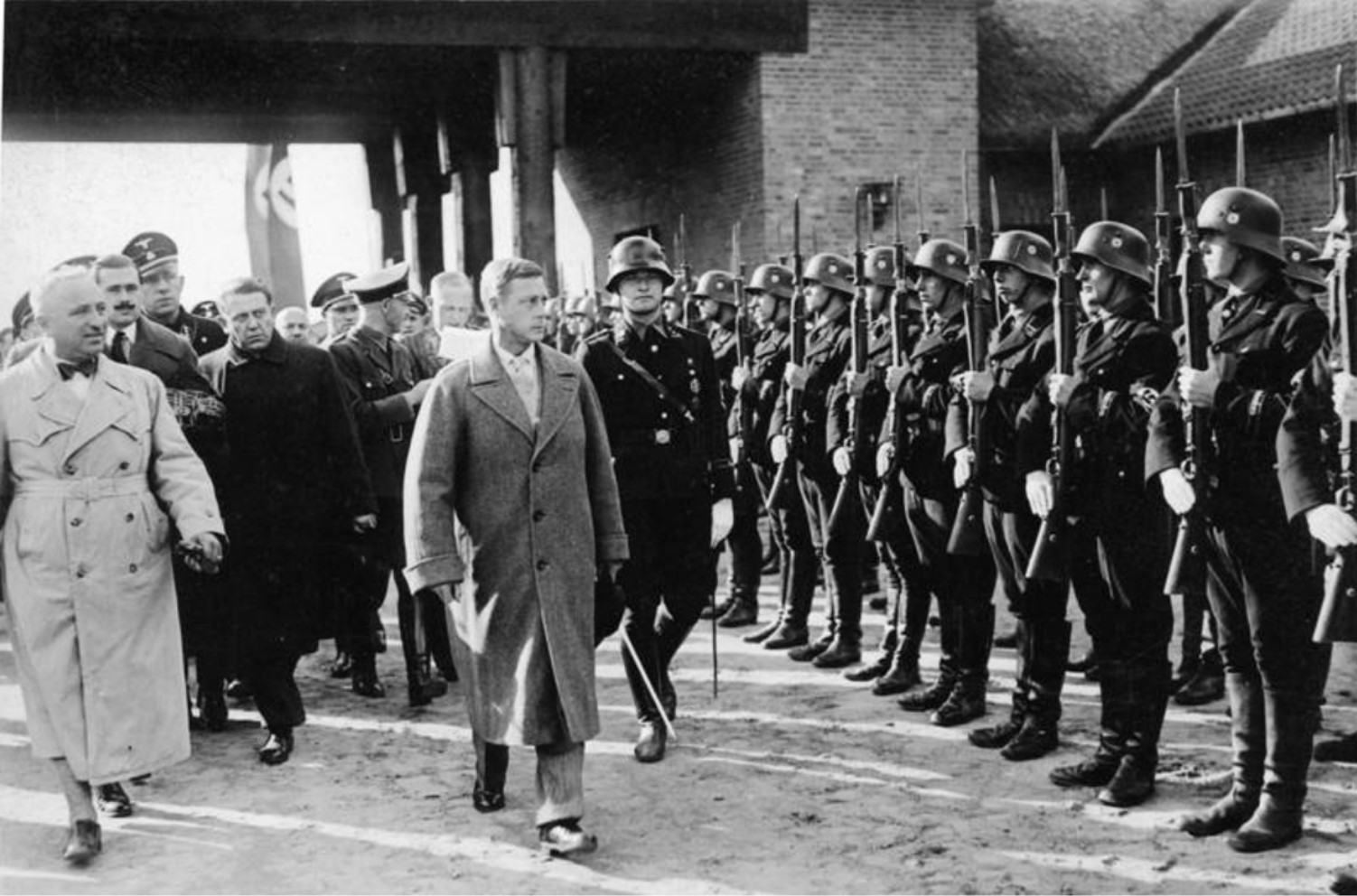 Edward VIII pictured during his tour of Germany in 1937