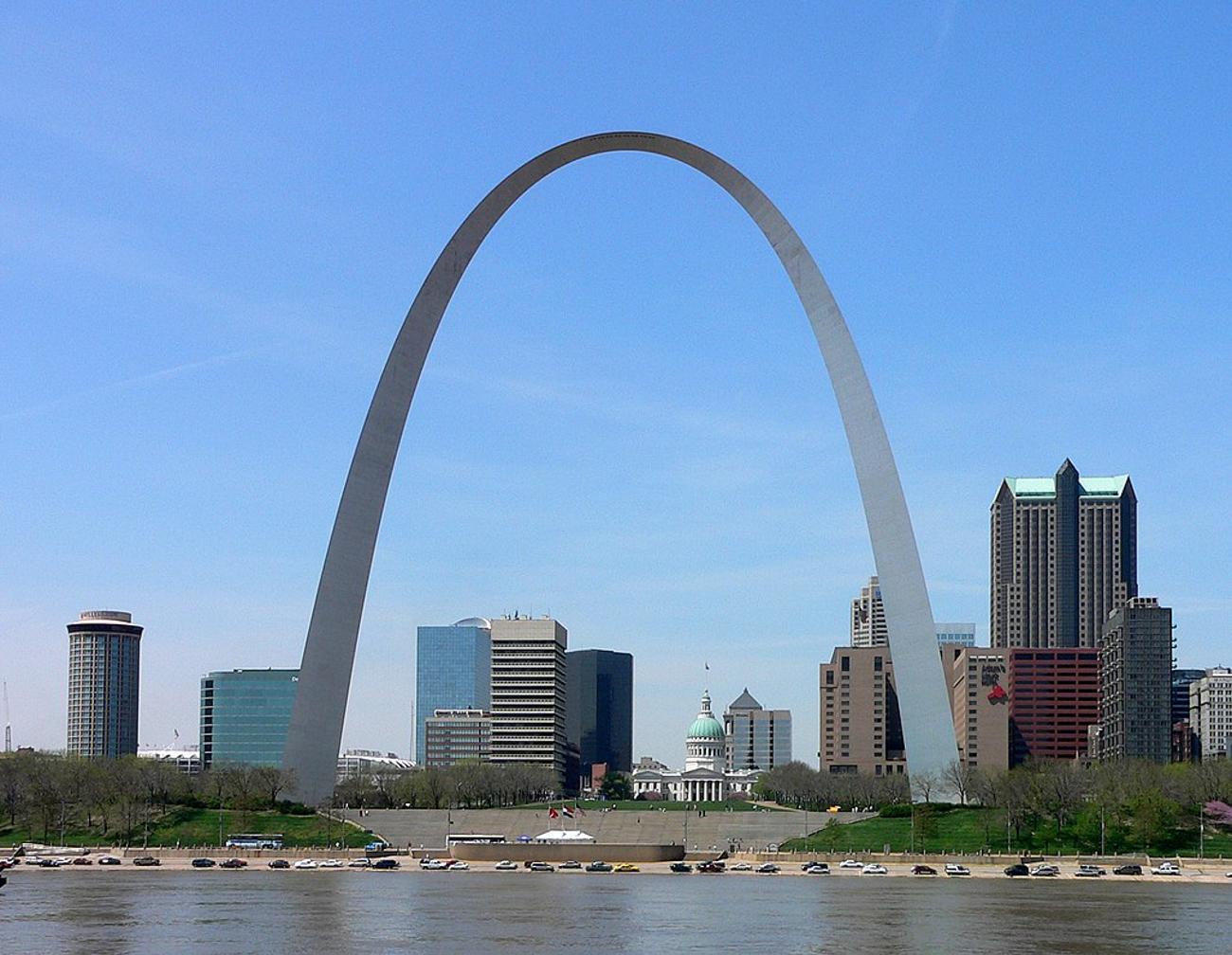 The Gateway Arch in St. Louis, Missouri