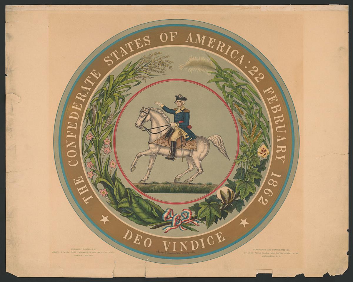 The official seal of The Confederate States of America from 1862