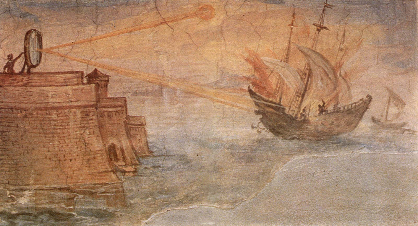 A painting of an ancient death ray