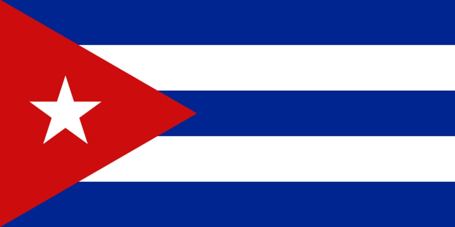 The official flag of Cuba