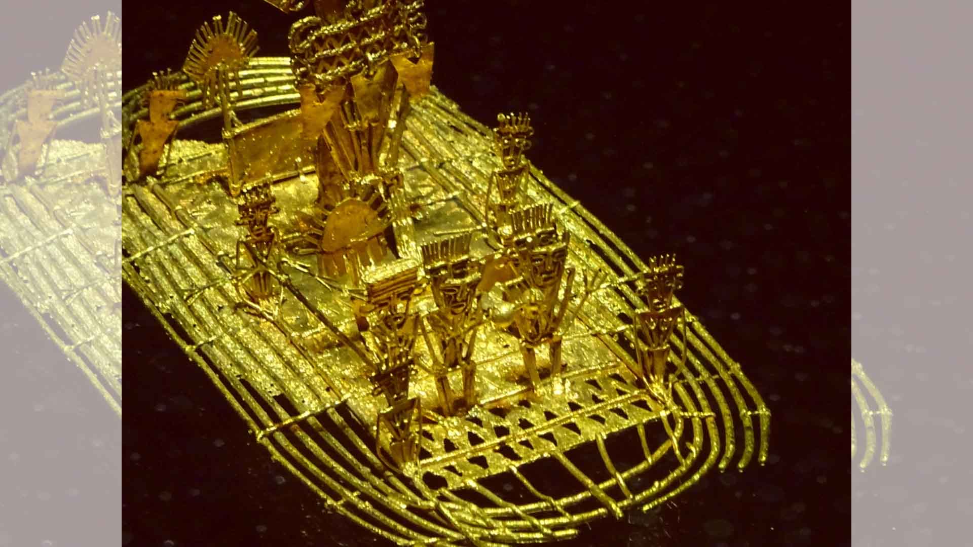 Muisca raft detail