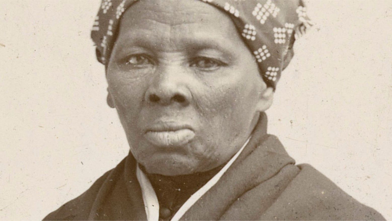 An old portrait photograph of Harriet Tubman.