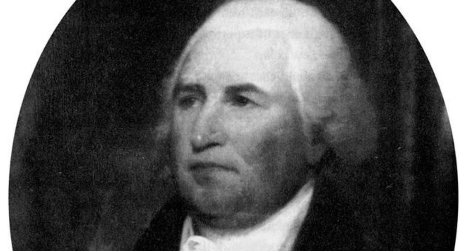A black and white portrait of Edward Bancroft.