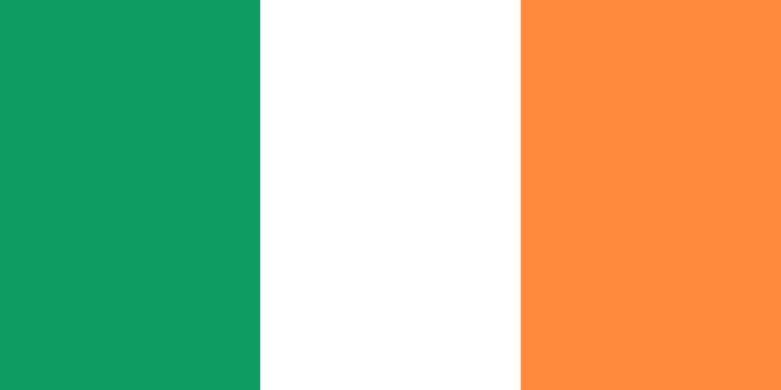 The official flag of Ireland