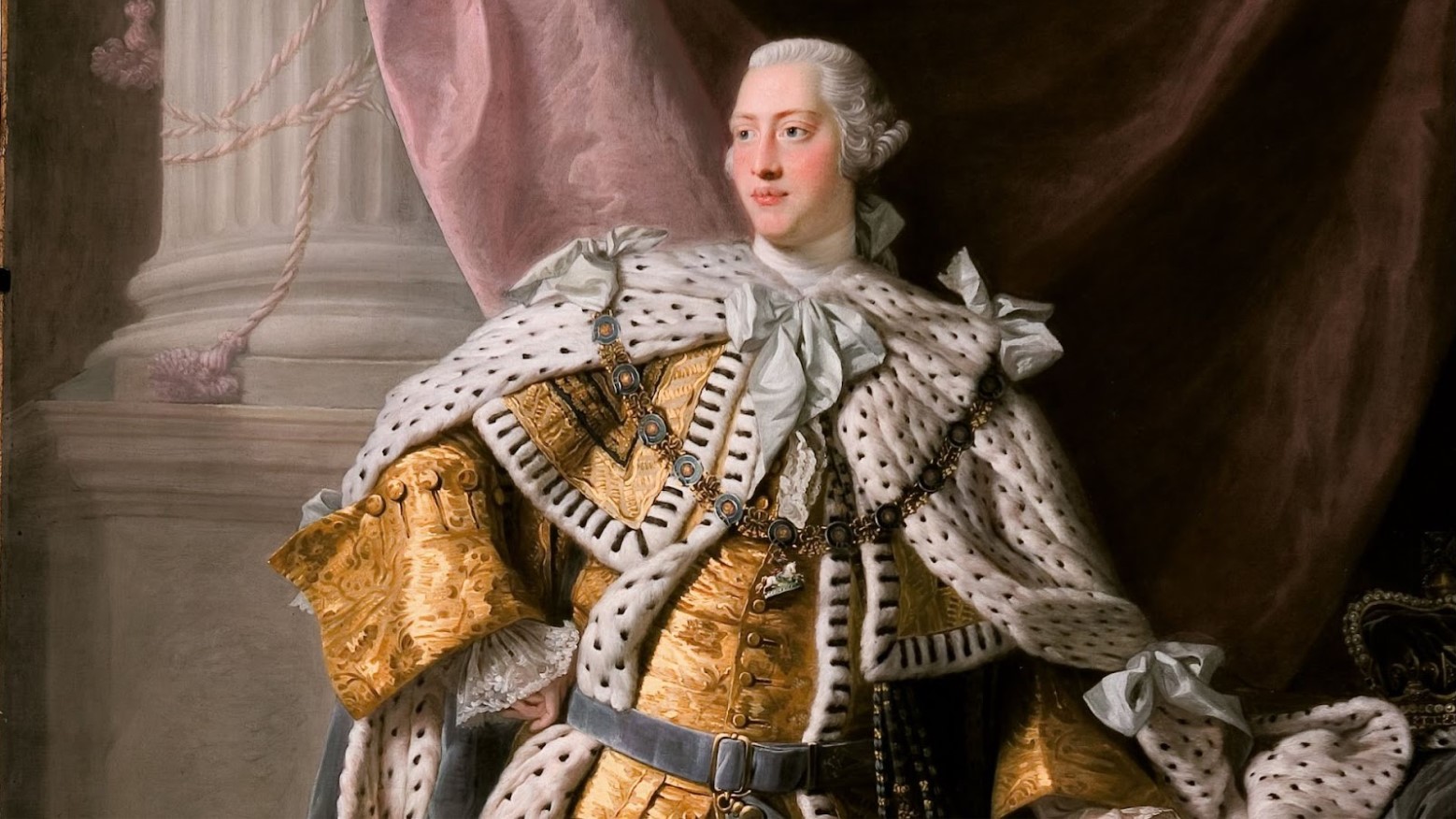 An Allan Ramsay painting of King George III.