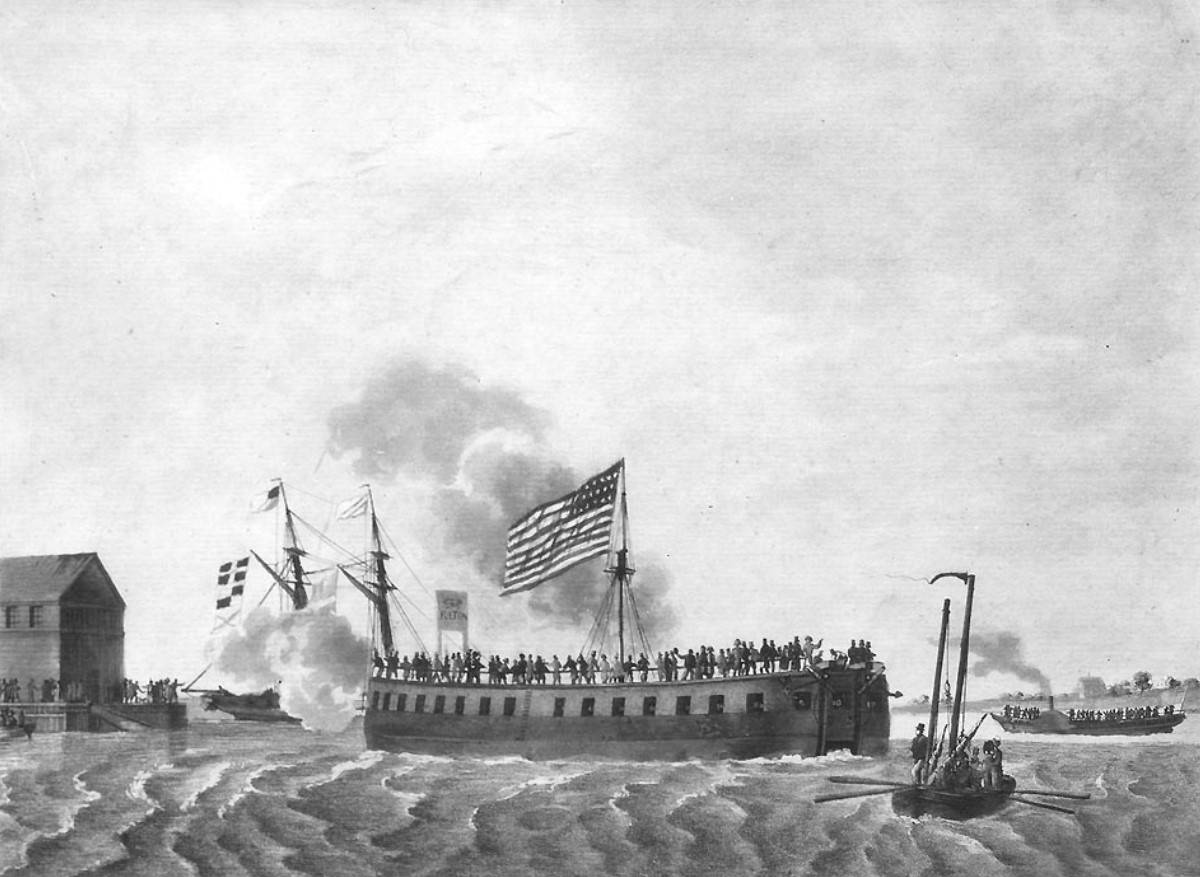 A drawing of the famous USS Demologos
