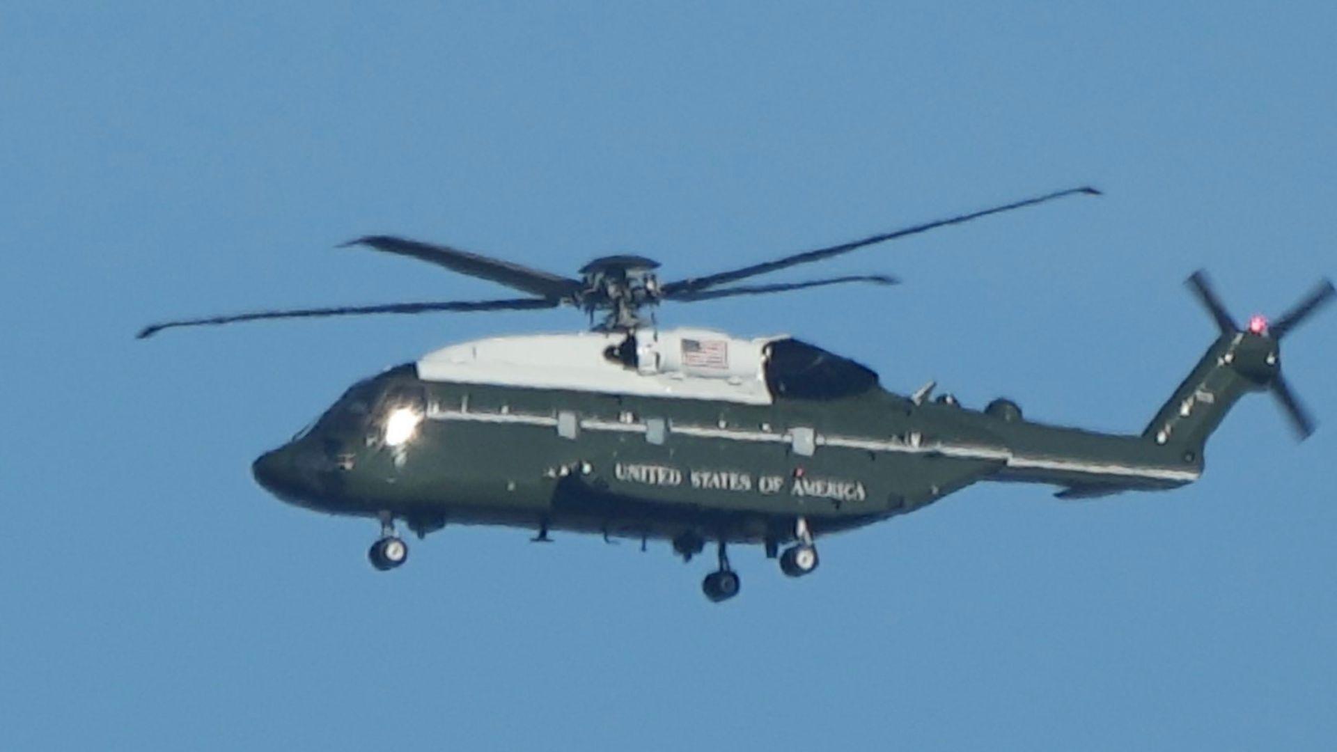 The VH-92 during flight.