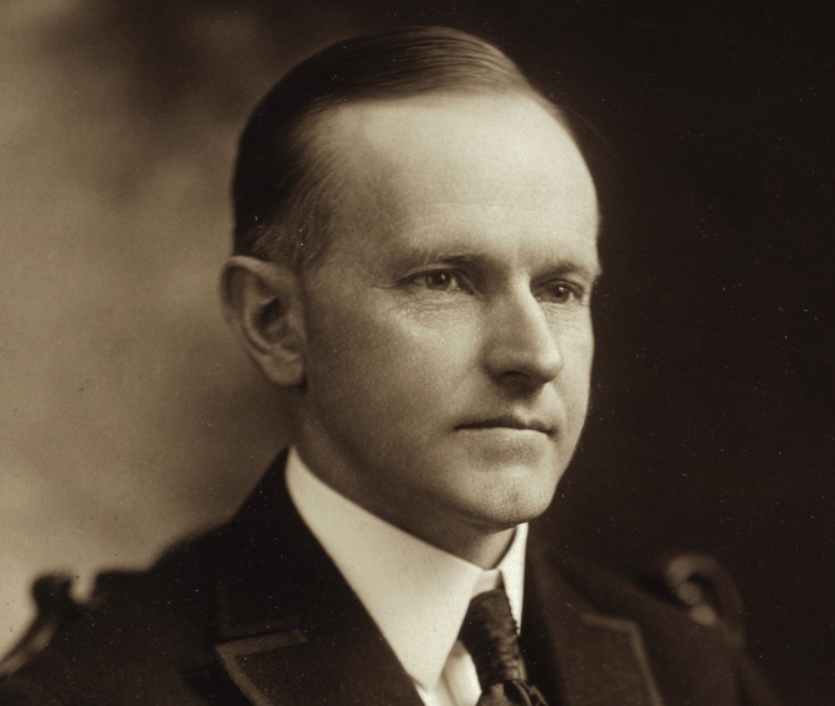 An image of former US president Calvin Coolidge