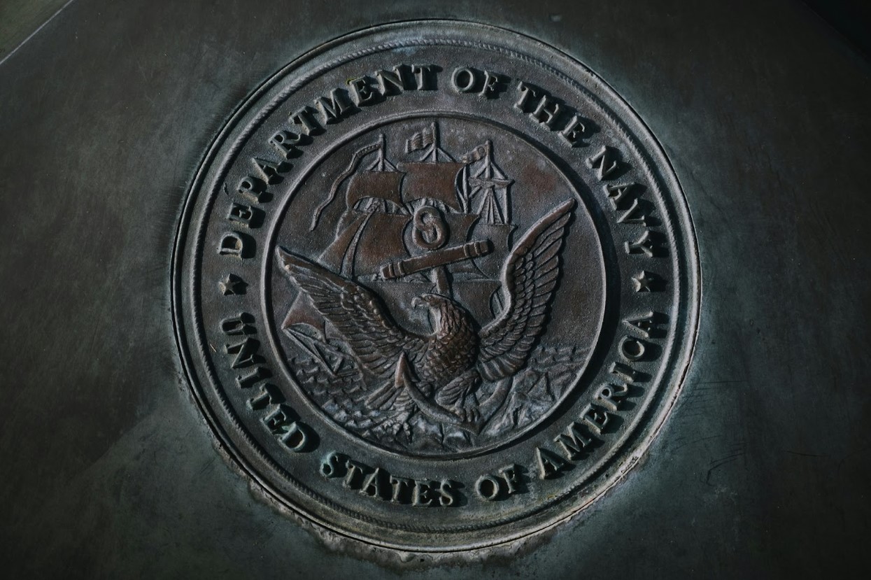 A round seal of the Department of the Navy