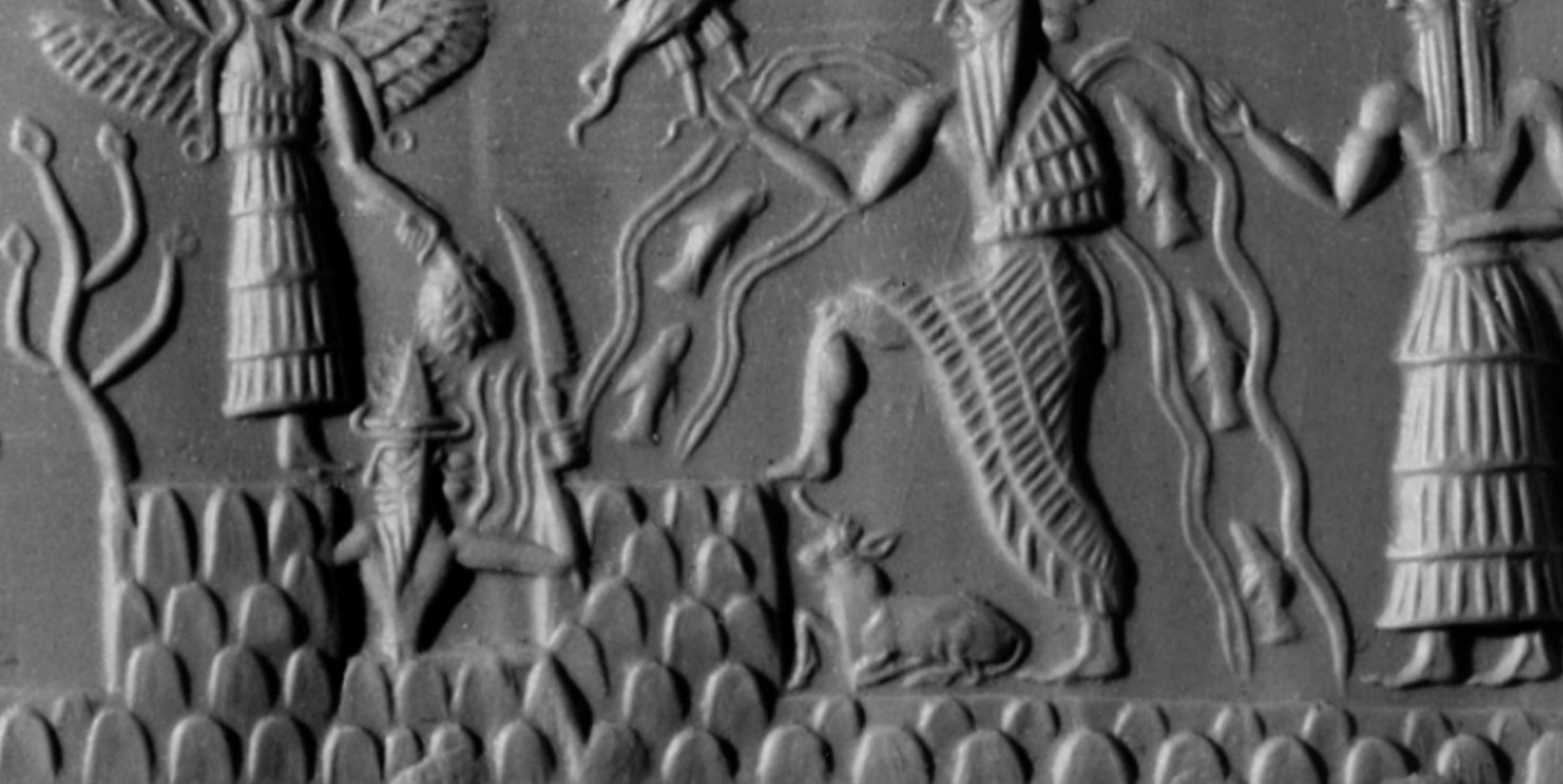 An image of several Mesopotamian deities