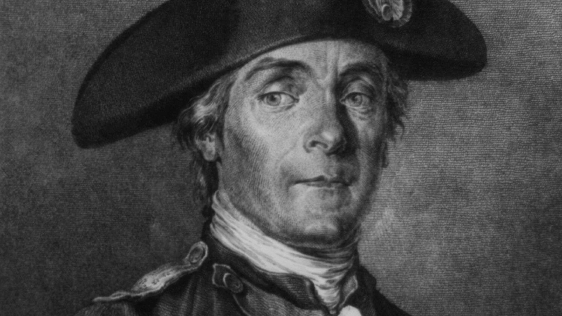A 1700s artwork of John Paul Jones by Jean-Michel Moreau.