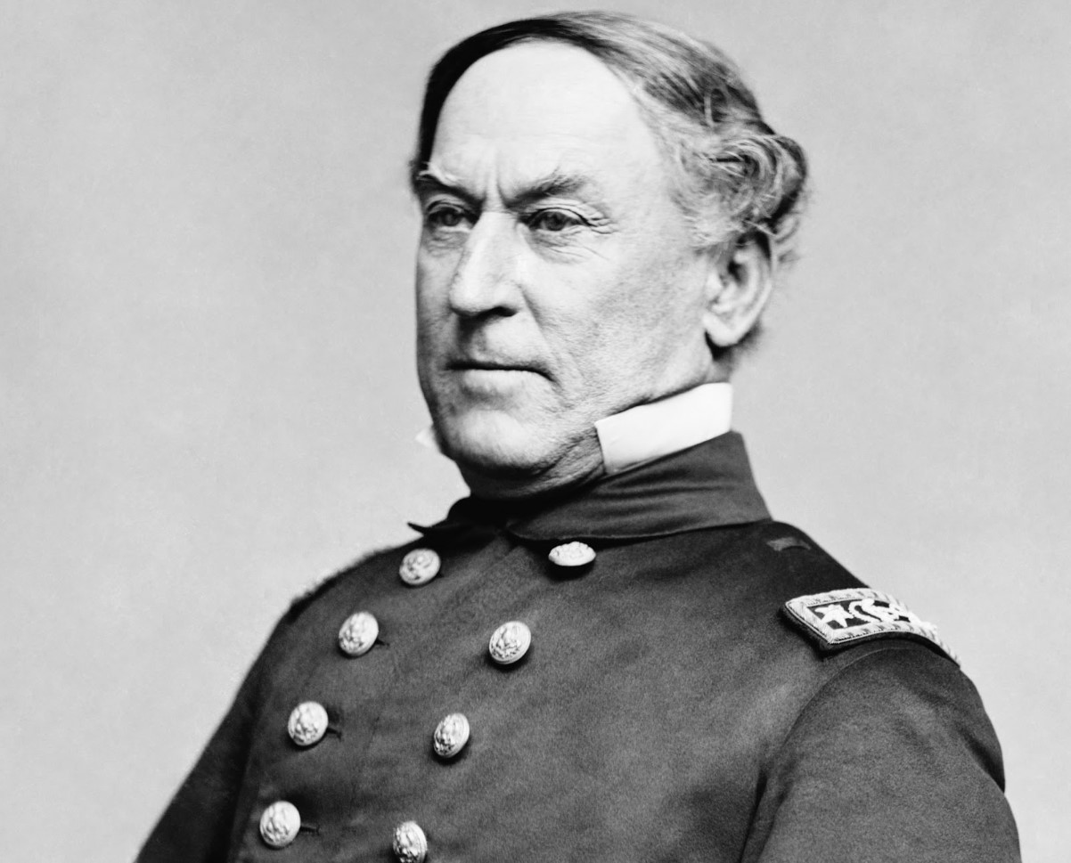 An image of the first US Navy admiral