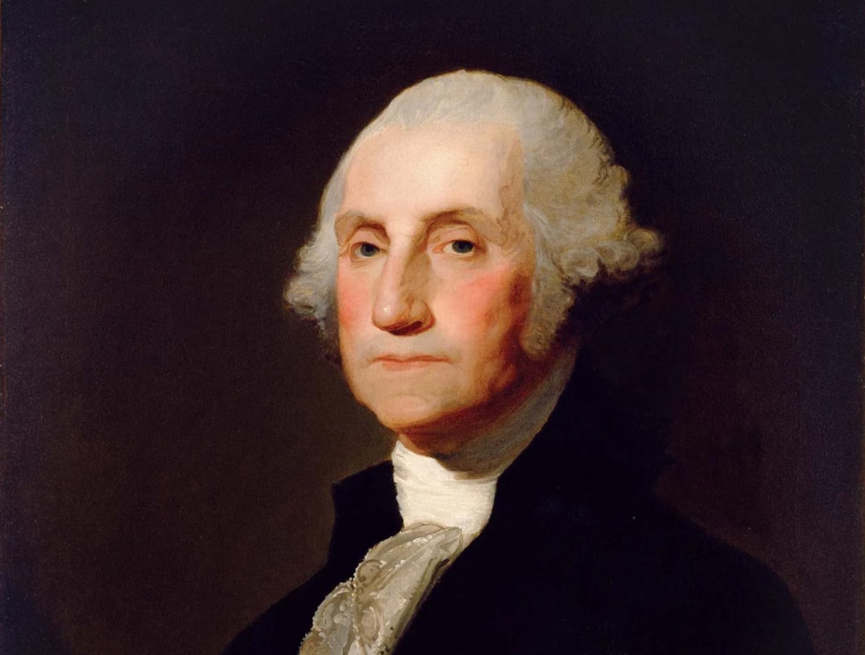 Oil painting of America’s first president, George Washington