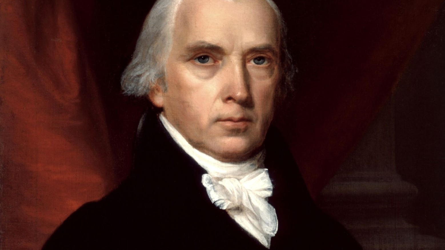 A painting portrait of James Madison.