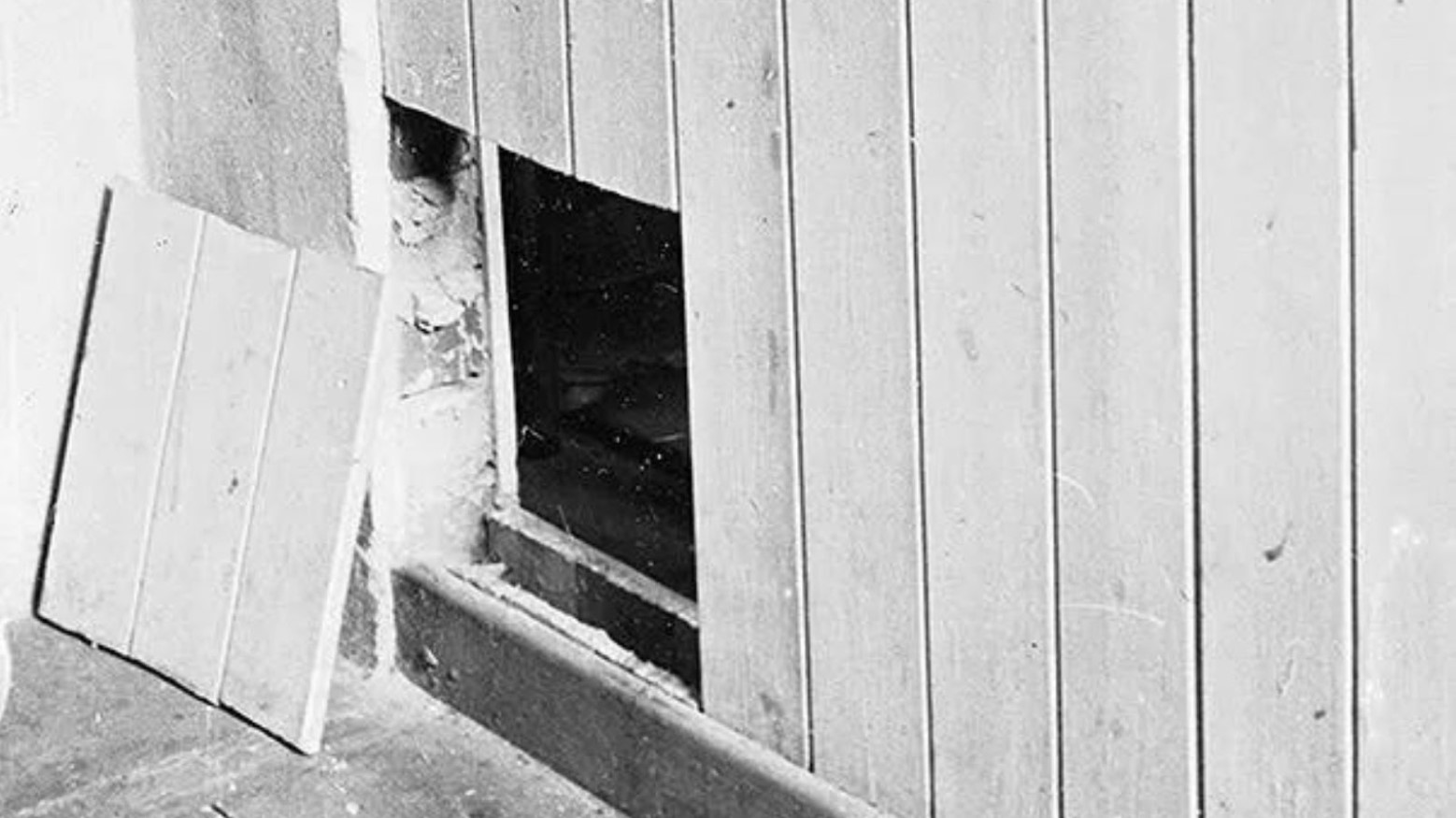 Photograph of the entrance to one of the three tunnels dug for the Great Escape