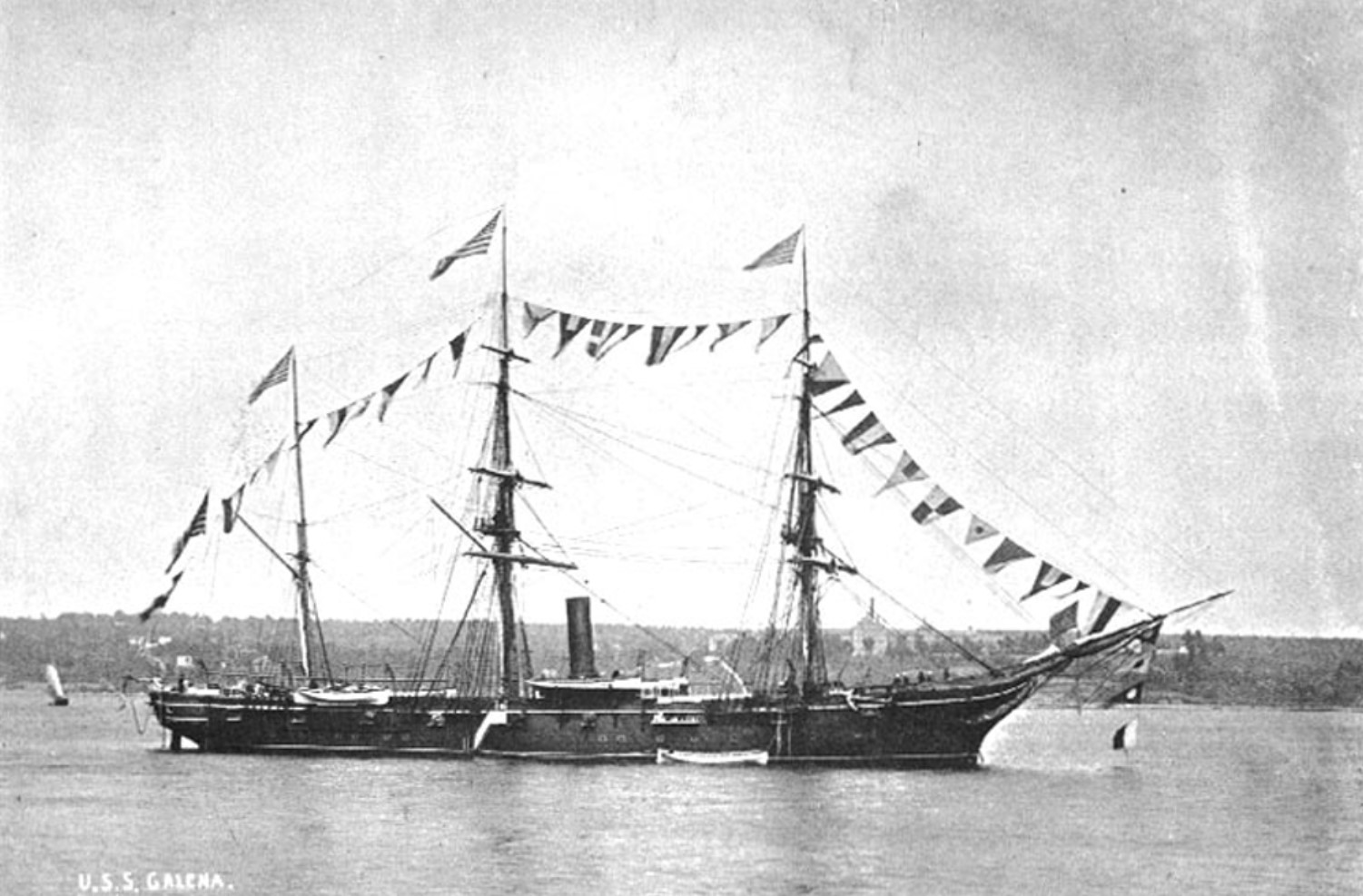 An image of an old US Navy ship