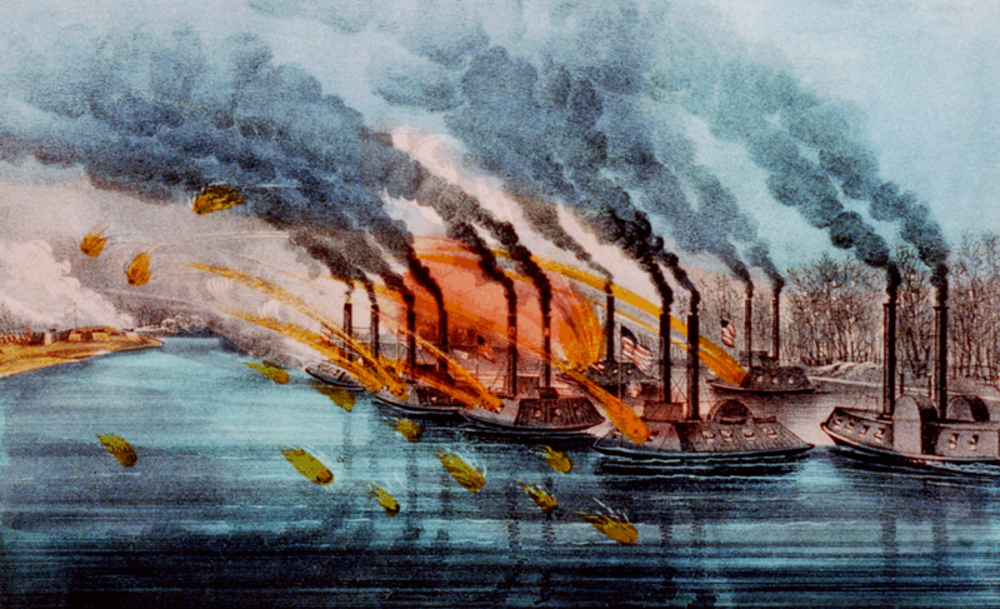 An image depicting the Battle of Fort Henry