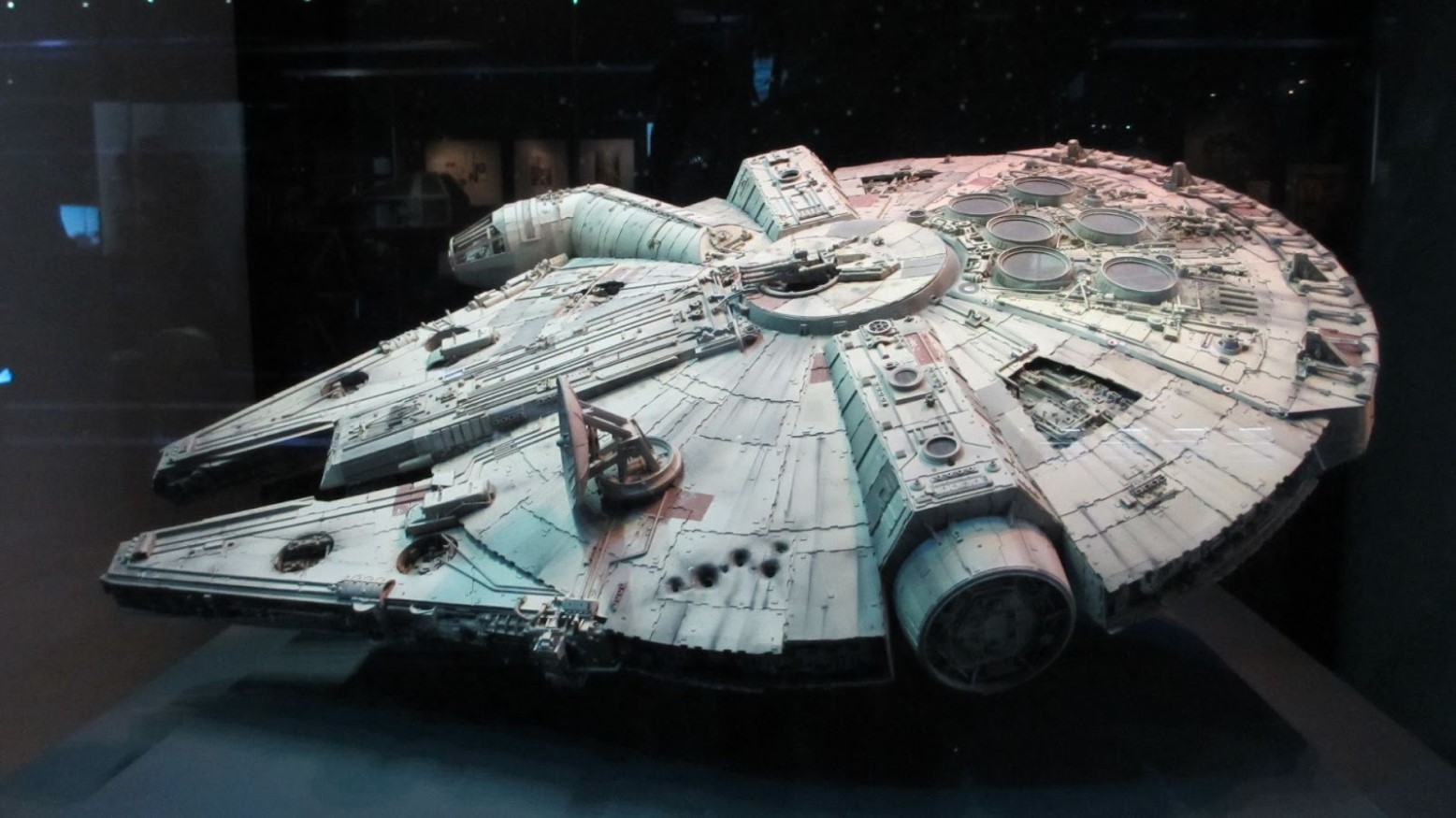 A model of the Millennium Falcon from Star Wars.