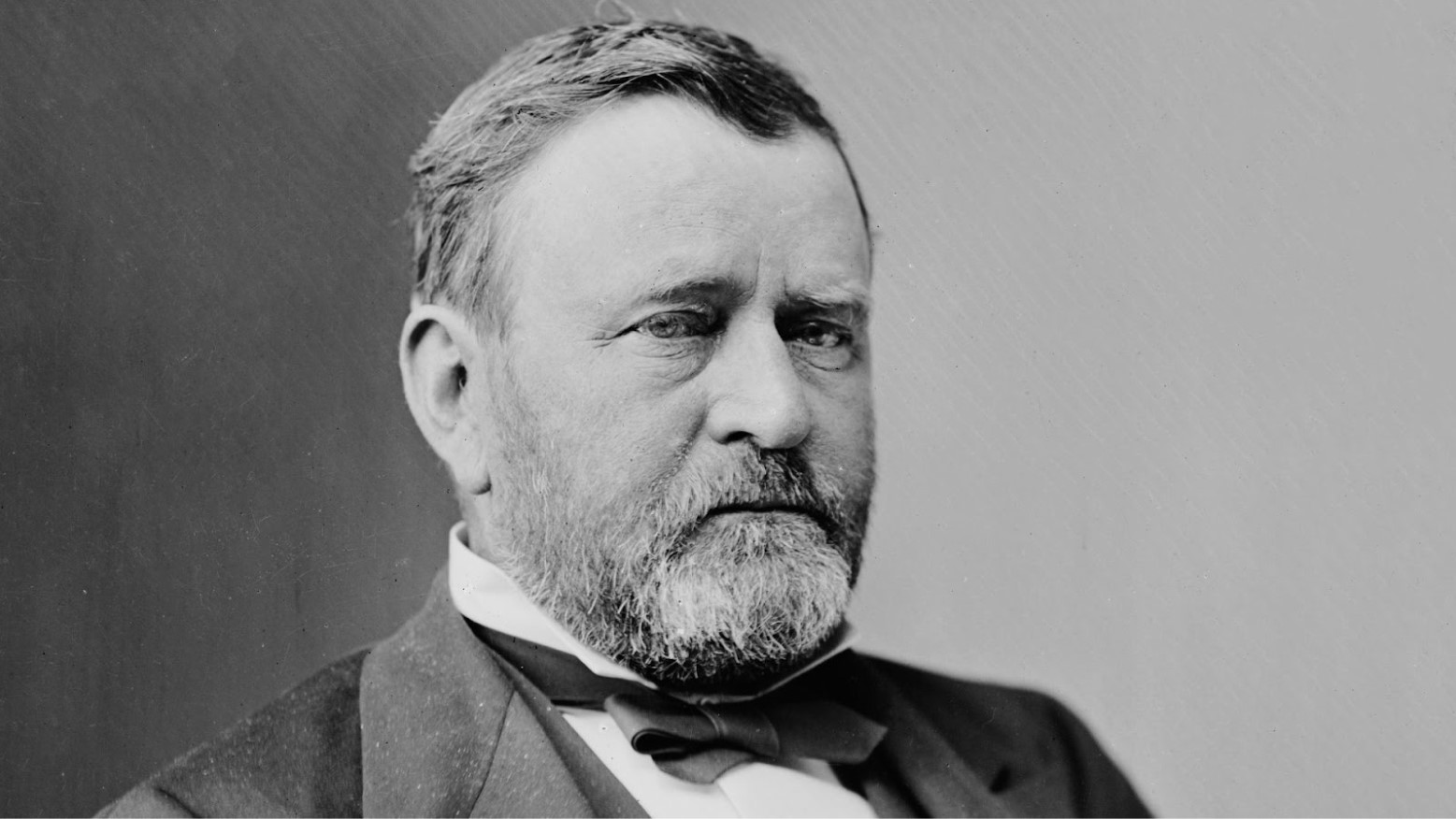 An 1800s-era black and white photo of Ulysses S. Grant.