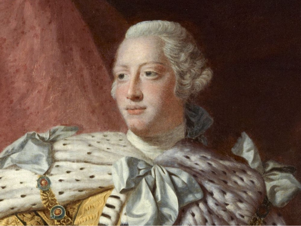 Oil painting of King George III of Great Britain